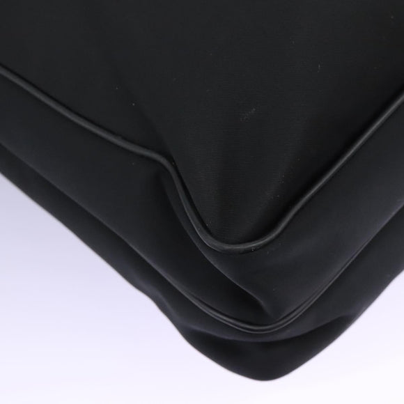 BURBERRY Business Bag Nylon Black Silver Auth ti2998