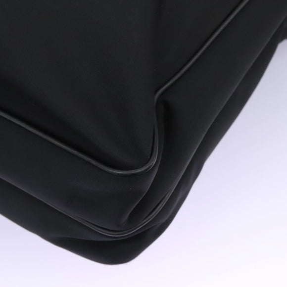 BURBERRY Business Bag Nylon Black Silver Auth ti2998