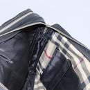 BURBERRY Business Bag Nylon Black Silver Auth ti2998-20