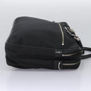 BURBERRY Business Bag Nylon Black Silver Auth ti2998-4