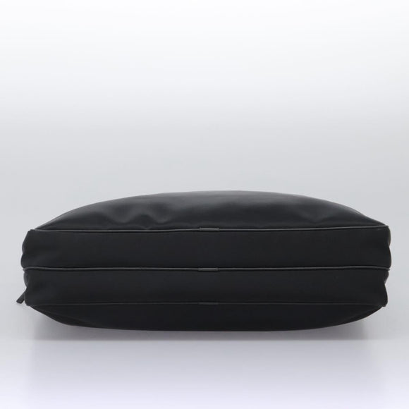 BURBERRY Business Bag Nylon Black Silver Auth ti2998