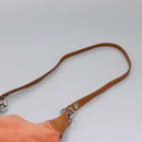 BURBERRY Shoulder Bag Suede Leather Orange Auth ti3004-14