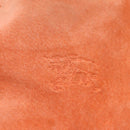 BURBERRY Shoulder Bag Suede Leather Orange Auth ti3004-18