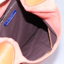 BURBERRY Shoulder Bag Suede Leather Orange Auth ti3004-12