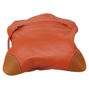 BURBERRY Shoulder Bag Suede Leather Orange Auth ti3004-2