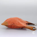 BURBERRY Shoulder Bag Suede Leather Orange Auth ti3004-3