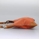 BURBERRY Shoulder Bag Suede Leather Orange Auth ti3004-4