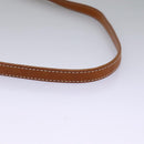 BURBERRY Shoulder Bag Suede Leather Orange Auth ti3004-8