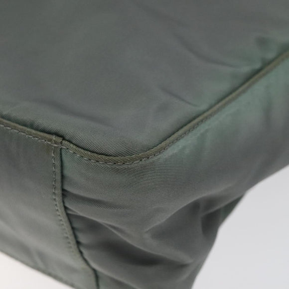 PRADA Tote Bag Nylon Green Auth ti3020