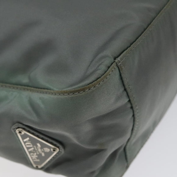 PRADA Tote Bag Nylon Green Auth ti3020