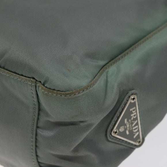 PRADA Tote Bag Nylon Green Auth ti3020