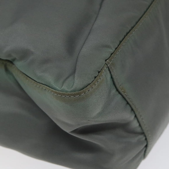 PRADA Tote Bag Nylon Green Auth ti3020