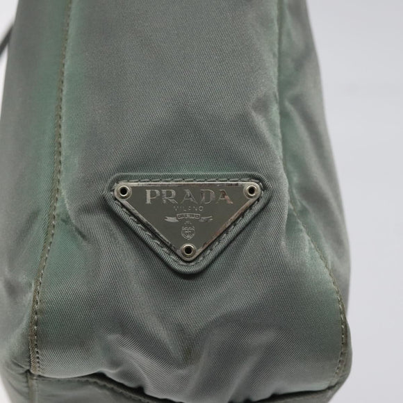 PRADA Tote Bag Nylon Green Auth ti3020