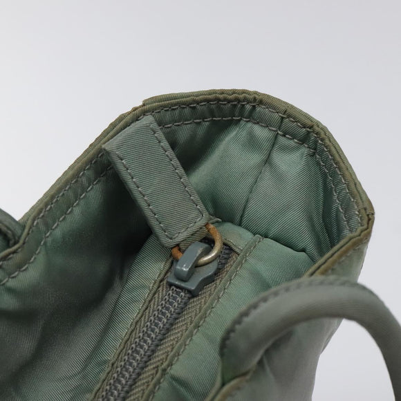 PRADA Tote Bag Nylon Green Auth ti3020
