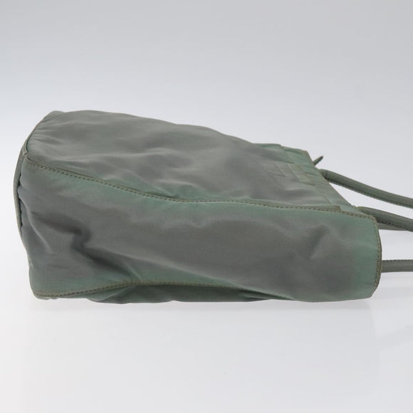 PRADA Tote Bag Nylon Green Auth ti3020