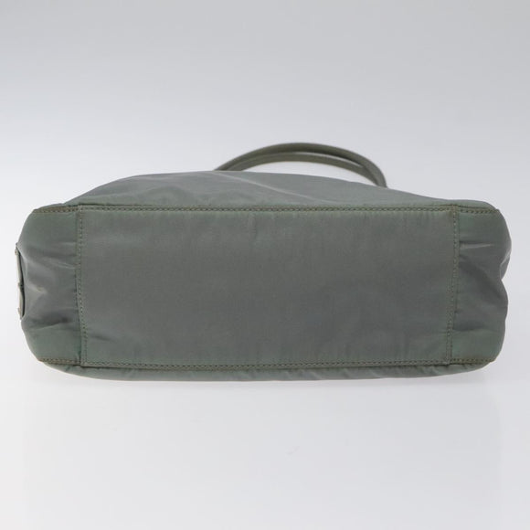 PRADA Tote Bag Nylon Green Auth ti3020