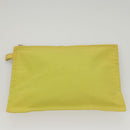 HERMES Bora Bora Pouch Canvas 2Set Pink Yellow Auth ti3022-10