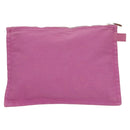 HERMES Bora Bora Pouch Canvas 2Set Pink Yellow Auth ti3022-3