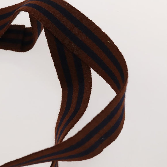 HERMES Hand Bag Canvas 3Set Red Navy Auth ti3026