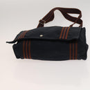HERMES Hand Bag Canvas 3Set Red Navy Auth ti3026-7