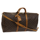 LOUIS VUITTON Monogram Keepall Bandouliere 60 Boston Bag M41412 LV Auth ti3031-1