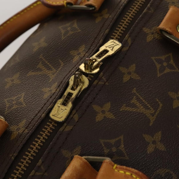 LOUIS VUITTON Monogram Keepall Bandouliere 60 Boston Bag M41412 LV Auth ti3031