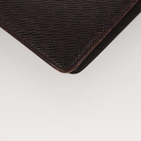 LOUIS VUITTON Taiga Agenda MM Day Planner Cover Acajou R20416 LV Auth ti3036