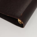 LOUIS VUITTON Taiga Agenda MM Day Planner Cover Acajou R20416 LV Auth ti3036-16