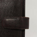LOUIS VUITTON Taiga Agenda MM Day Planner Cover Acajou R20416 LV Auth ti3036-17