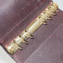 LOUIS VUITTON Taiga Agenda MM Day Planner Cover Acajou R20416 LV Auth ti3036-20