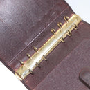 LOUIS VUITTON Taiga Agenda MM Day Planner Cover Acajou R20416 LV Auth ti3036-10