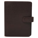LOUIS VUITTON Taiga Agenda MM Day Planner Cover Acajou R20416 LV Auth ti3036-13