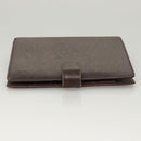 LOUIS VUITTON Taiga Agenda MM Day Planner Cover Acajou R20416 LV Auth ti3036-3