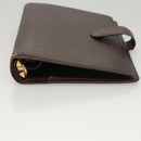 LOUIS VUITTON Taiga Agenda MM Day Planner Cover Acajou R20416 LV Auth ti3036-6