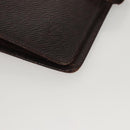 LOUIS VUITTON Taiga Agenda MM Day Planner Cover Acajou R20416 LV Auth ti3036-14