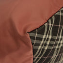 BURBERRY Nova Check Blue Label Hand Bag Nylon Pink Silver Auth ti3041-15