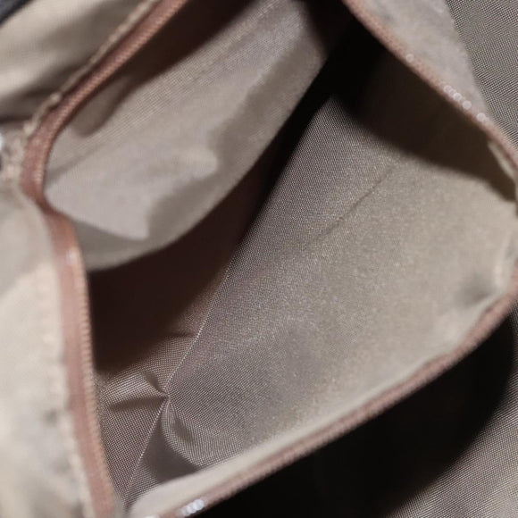 BURBERRY Nova Check Blue Label Hand Bag Nylon Pink Silver Auth ti3041