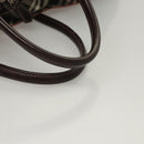 BURBERRY Nova Check Blue Label Hand Bag Nylon Pink Silver Auth ti3041-7