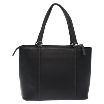 BURBERRY Hand Bag Leather Black Silver Auth ti3045 - 0