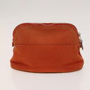 HERMES Bolide Pouch Canvas 6Set Orange Brown Red Auth ti3047-14