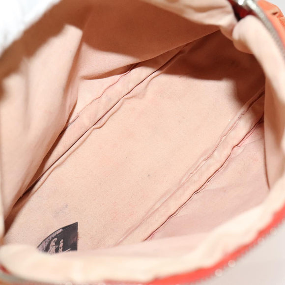 HERMES Bolide Pouch Canvas 6Set Orange Brown Red Auth ti3047