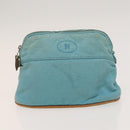 HERMES Bolide Pouch Canvas 6Set Orange Brown Red Auth ti3047-18