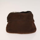 HERMES Bolide Pouch Canvas 6Set Orange Brown Red Auth ti3047-2