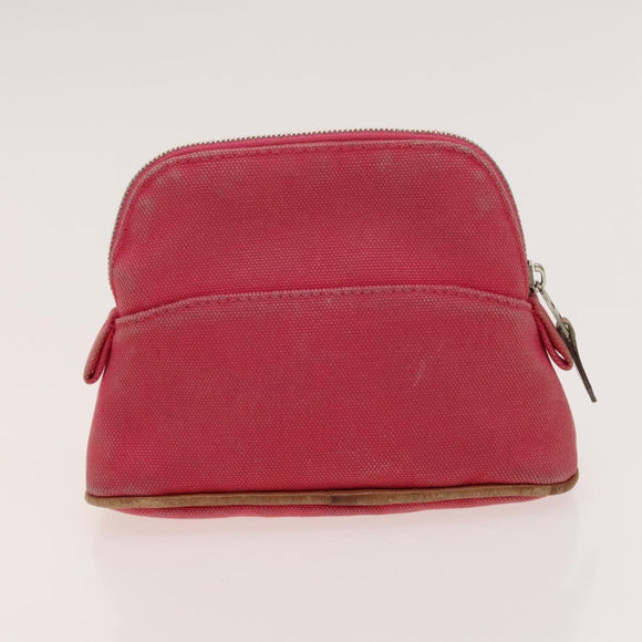 HERMES Bolide Pouch Canvas 6Set Orange Brown Red Auth ti3047