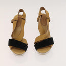 BALLY Fendi Chloe Sandals Leather 4Set White Black Brown Auth ti3052-10