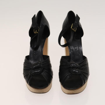 BALLY Fendi Chloe Sandals Leather 4Set White Black Brown Auth ti3052 - 0