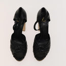 BALLY Fendi Chloe Sandals Leather 4Set White Black Brown Auth ti3052-4