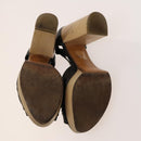 BALLY Fendi Chloe Sandals Leather 4Set White Black Brown Auth ti3052-5