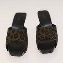 BALLY Fendi Chloe Sandals Leather 4Set White Black Brown Auth ti3052-6