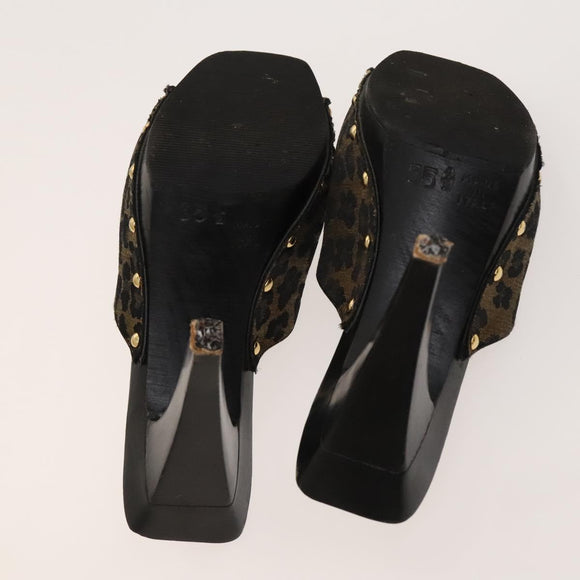 BALLY Fendi Chloe Sandals Leather 4Set White Black Brown Auth ti3052